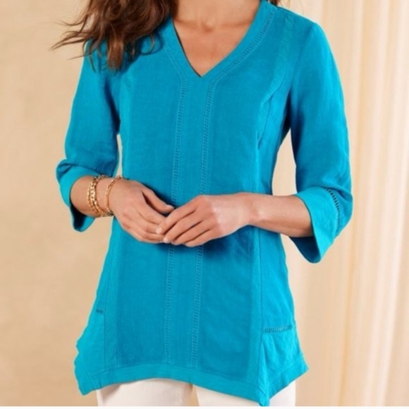 Soft Surroundings 100% Cotton Tunic - Picture 1 of 5